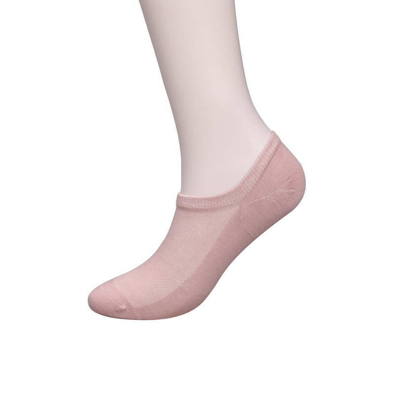 Ultratenká česaná bavlna, nylon a spandex hladké ručne šité polosieťované dámske ponožky WSD1673