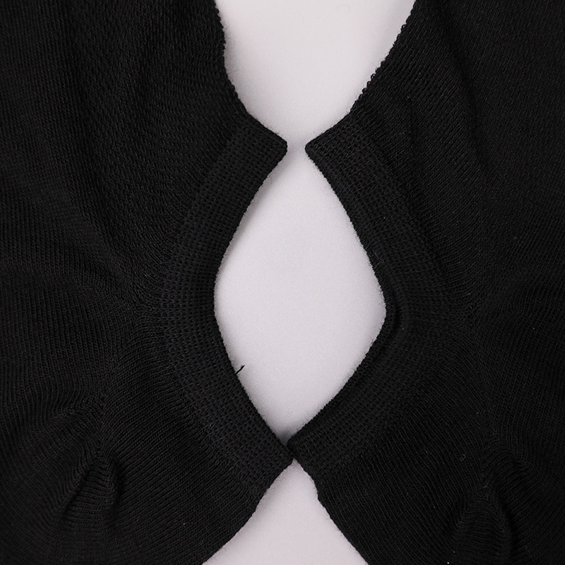 Ultratenká česaná bavlna, nylon a spandex hladké ručne šité polosieťované dámske ponožky WSD1673