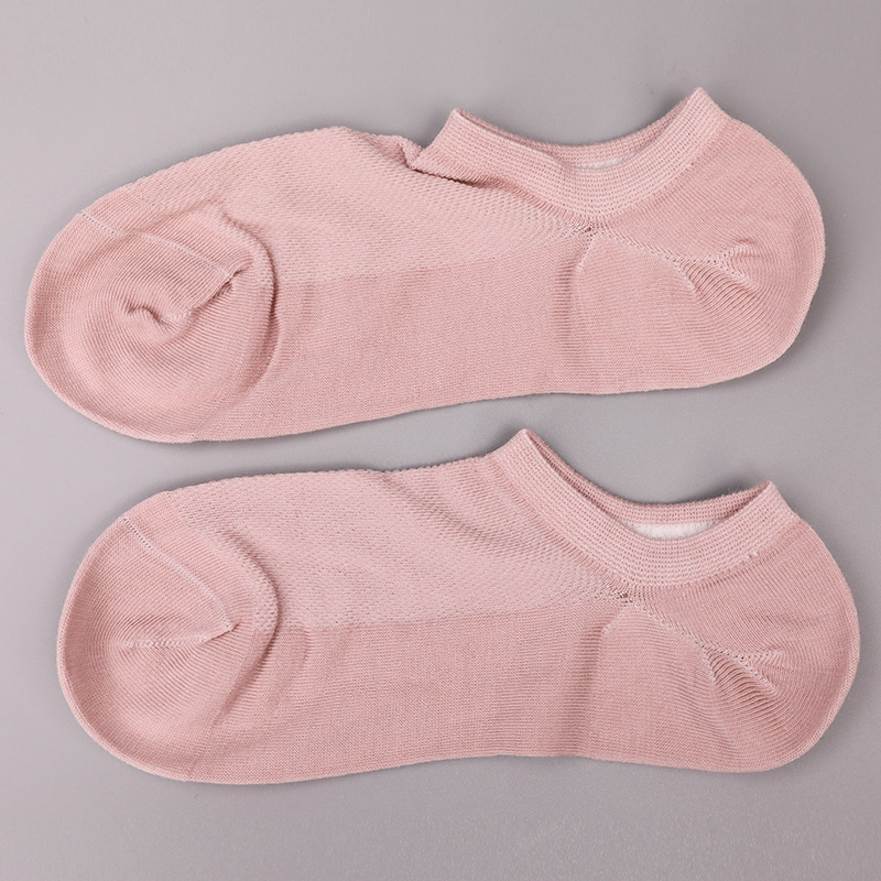 Ultratenká česaná bavlna, nylon a spandex hladké ručne šité polosieťované dámske ponožky WSD1673