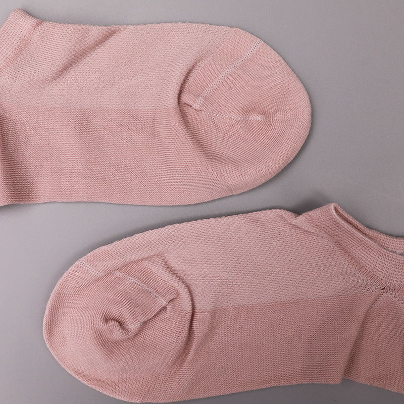 Ultratenká česaná bavlna, nylon a spandex hladké ručne šité polosieťované dámske ponožky WSD1673