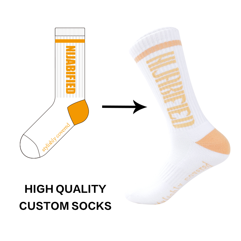 Custom Logo Pánske ponožky Športové Atletické bežecké tenisky Hardloopsokken Oem Bavlna Muži Crew Custom Socks