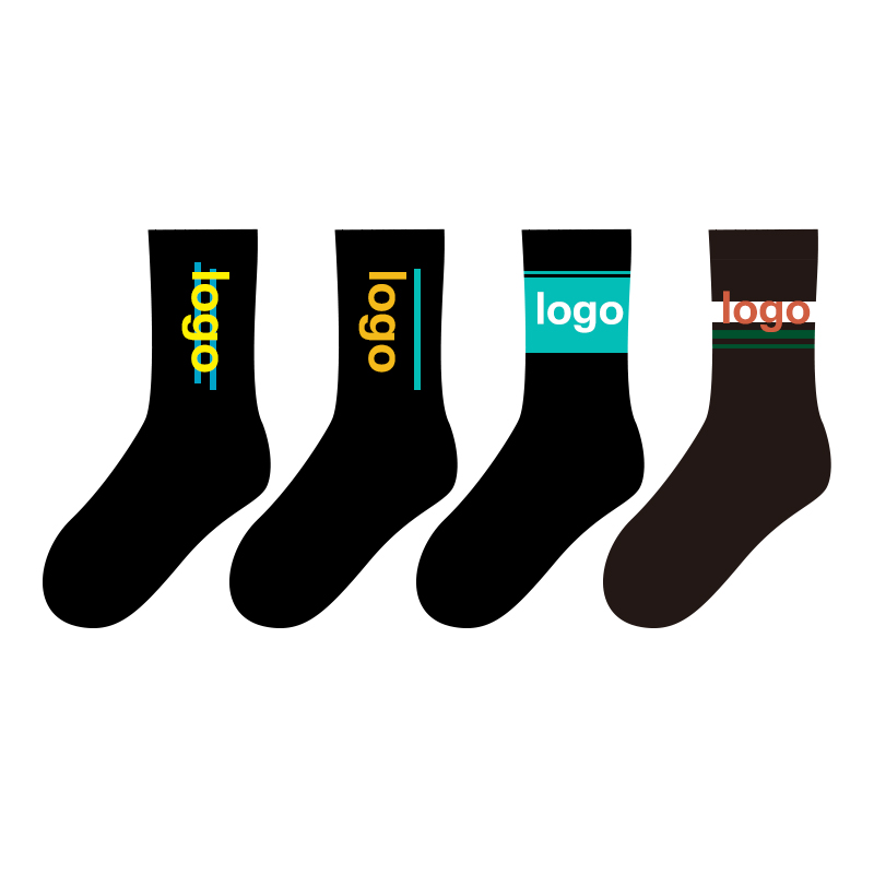 Custom Logo Pánske ponožky Športové Atletické bežecké tenisky Hardloopsokken Oem Bavlna Muži Crew Custom Socks