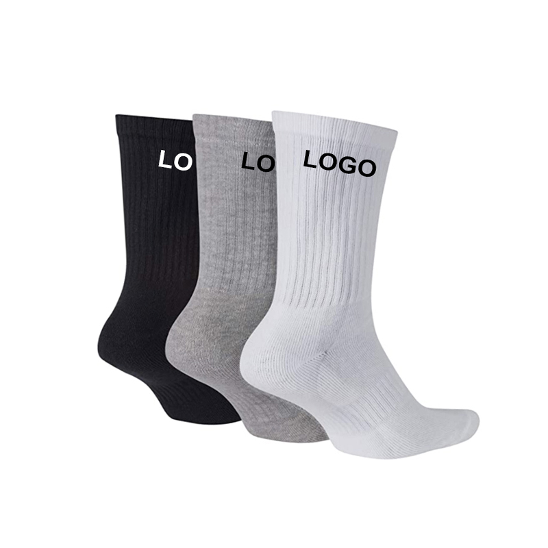 OEM Designer Performance Cotton Mens Athletic Comfort Cushion Crew Sport Custom Socks